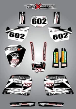 Full  Custom Graphic  Kit -SAFARI STYLE - Husqvarna WR 250 360 - 1996 / 2007