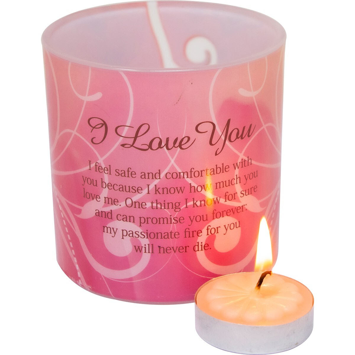 NEW I LOVE YOU CANDLE GIFT SET IN BOX CANDLES WAX MESSAGE POETIC
