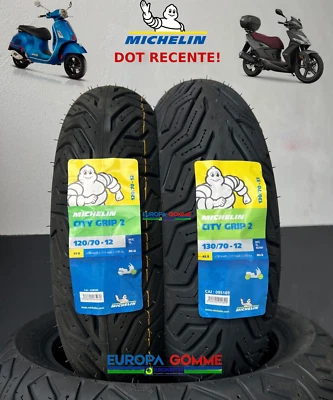 COPPIA 120/70-12 51S + 130/70-12 62S MICHELIN CITY GRIP 2 DOT 2025 GOMME VESPA