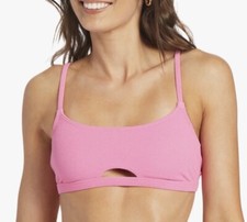 Roxy Hawaiian Heat Bralette Bikini Top In Shocking Pink SZ XS NWT