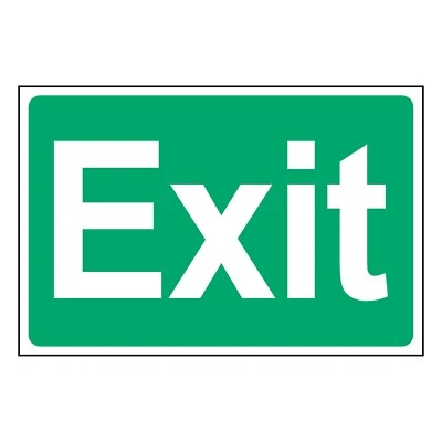 A1 GRAPHICS LTD Exit Sign or Sticker | EMER0083