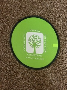 NICE ROUND GREEN FAN (10 INCH DIA) NEVADA COMMUNITY PREVENTION COALITION