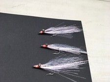 Saltwater Flies Set Of 3 Bead Chain Dna/ Mirror Image Clousers Size 4 ,Bonefish