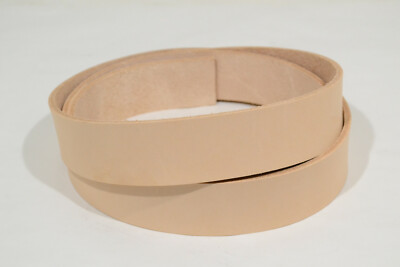 Leather Belt Blank - Natural Veg Tan - 8-9 oz - 54'' x 3/4-2'' - 1 Piece (E427)