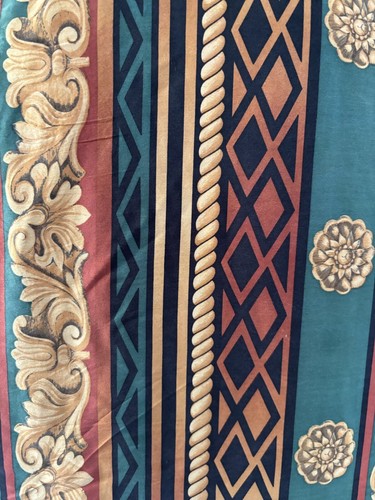 Corey B New York Silk Blouse Womens 12 Baroque Pattern Multicolored 1980s - Picture 7 of 7