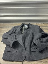 Vintage Pendleton Dark Grey Wool Blazer Jacket