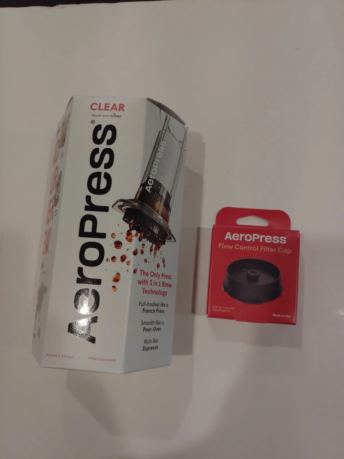 Clear Coffee Press Bundle– 3 In 1 Brew Method Combines French Press, Pourover,