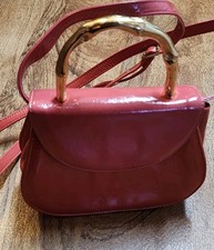 Vtg Joseph B Exclusive New York Satchel Bag Mini Pink Top Handle Crossbody