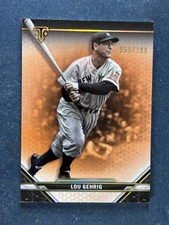 2021 Topps Triple Threads Amber #31 Lou Gehrig Yankees /199