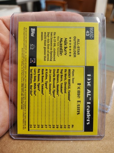 MICKEY MANTLE 2025 Topps Series 2 All-Star Silver Pack Mojo Refractor Yankees - Picture 2 of 2