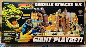 Trendmasters Godzilla wars Gigan King of the Monsters Attacks N.Y. Giant Playset