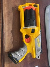 NERF N-STRIKE MAVERICK REV-6 DART BLASTER YELLOW ORANGE TOY GUN A FEW DARTS
