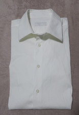 Prada Men's Solid White Shirt Size 16 (41)