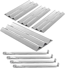 Napoleon Grill Replacement Parts 4 Pack Burners & Heat Plates Stainless Steel