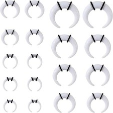 18Pcs Septum Stretching Kit 14G-00G - Pincher C Shape Buffalo Piercing Kit