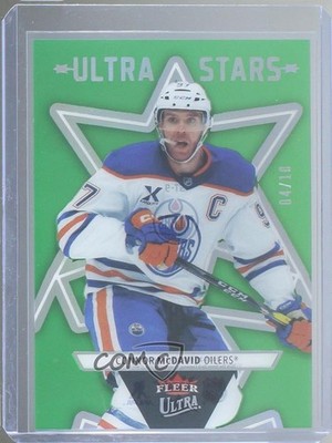 2025-26 Upper Deck Fleer Ultra Stars Green 4/10 Connor McDavid #ST-9 0nr3