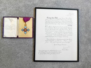 MILITARY CBE CERTIFICATION HERBERT JOHN DOWN GROUP CAPTAIN RAF
