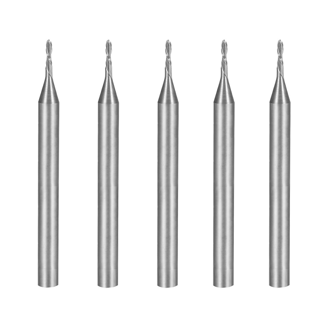 5PCS 1/8" Shank 1.0mm x 4mm Carbide End Mill Cutter CNC Router Bit