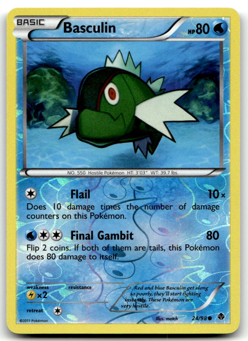 EXC-NM Reverse Holo Basculin (24) #24/98 (Emerging Powers)