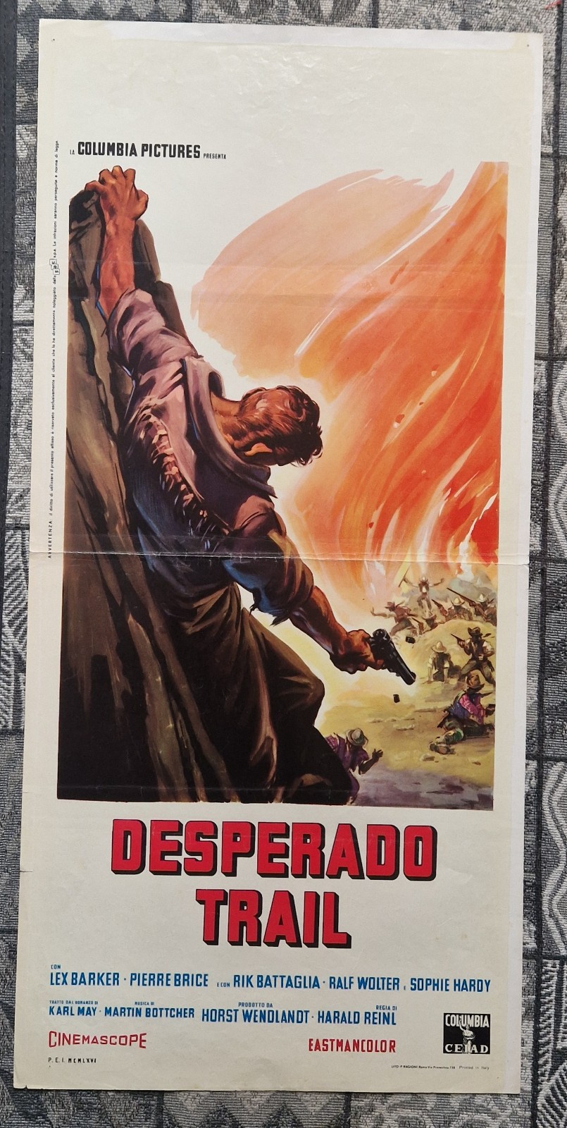 Locandina originale film DESPERADO TRAIL (1965) - Regia di Harald Reinl