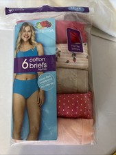 Fruit of the Loom Women's Cotton Briefs 5-Pack Size 10 / 3XL Pant Size 18-20 