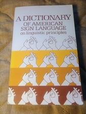 READ DESCRIPTION A Dictionary of American Sign Language Stokoe Et al. 1976