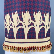 MOTHER OF PEARL Taille 8 Marine Jaune Soie Laine Poule sans Manche Casual Haut