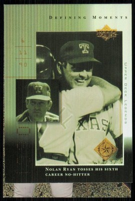 2000 Upper Deck Legends Defining Moments Nolan Ryan #DM7