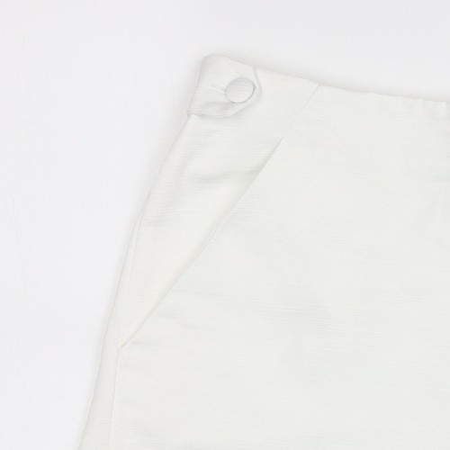 Topshop Women's White Classic Shorts Size 12 - Picture 5 of 12