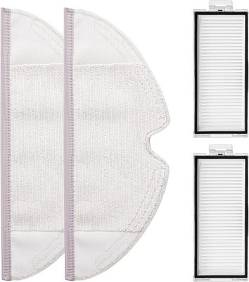 Zubehörset für roborock Q7 Max+: 2 Filter, 2 Mopptücher - Ersatzteile