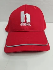Coke Hat,Coca Cola Red Cap Embroidered Adjustable Houston Aramark Baseball