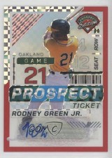 2024 Prospect Edition Red Power Prizm Signatures 63/99 Rodney Green Jr Auto 2o7