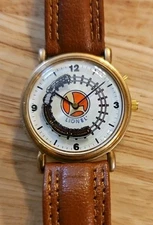 Vintage Lionel Collectible Train Watch With Tin Case And Metal Train Token