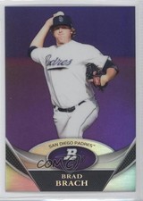 2011 Bowman Platinum Prospects Retail Purple Refractor Brad Brach #BPP70 0a1