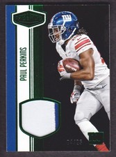 2016 Panini Plates & Patches Football Rookie PATCH Green RMPP Paul Perkins 04/25