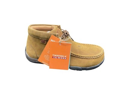 Twisted X Women Chukka Boot WDMST01 Driving Moc Distressed Saddle Size 6.5 W