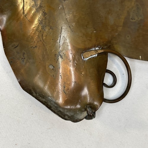 VTG Copper Wall Pocket Calla Lily Hanging Decorative Vase Planter 11" - Picture 16 of 18