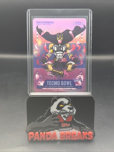2026 Bo Jackson Battle Arena Tecmo Criscross Gum SSP Power 155 Cris Carter