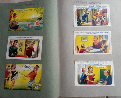 141 Vintage Comic Postkarten Bamforth Trow Rex Taylor Pedro Risqué Meer Restposten