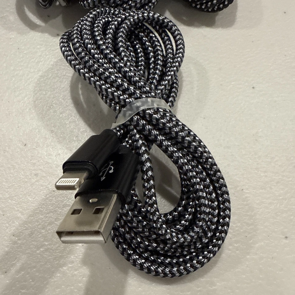 4 Pack 6 Ft USB A to iPhone Charging Cable Fast Charger iPhone 14 13 12 11 Pro - Image 2 of 2