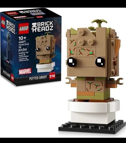 LEGO 40671 POTTED GROOT SET BRAND NEW SEALED BRICKHEADZ MARVEL SET ...