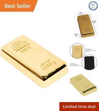 Gold Bar Paperweight - Stylish Gift for Men & Women, 3.15" x 1.57"