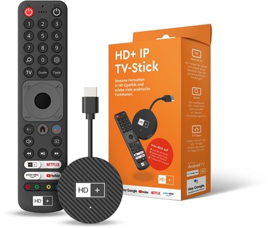 HD+ IPTV Stick Android TV inkl. 3 Monate HD+ WiFi LAN HDMI Bluetooth Streaming