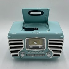 Crosley CR612B-AB Corsair Tabletop AM/FM Bluetooth Radio Aqua Blue - READ