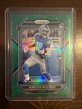 2022 Panini Prizm - Rookies Jameson Williams #311 Green Prizm (RC)