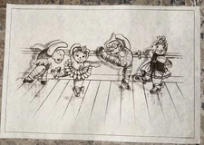 VTG Tri-Chem Paint A Picture 7442 “Chorus Line” Bears Ballerinas 13x19