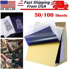 50-100x Tattoo Transfer Paper Stencil Carbon Thermal Tracing Hectograph Supplies