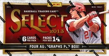 2013 PANINI SELECT BASEBALL HOBBY 12 BOX CASE BLOWOUT CARDS