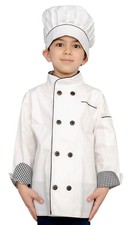 Costume Agent Child Chef Hat and Jacket Pretend Play Chef Halloween Costume