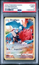 2022 POKEMON SWORD & SHIELD SILVER TEMPEST #TG09 FULL ART/DRUDDIGON PSA 9